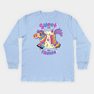 sweet on the inside Kids Long Sleeve T-Shirt